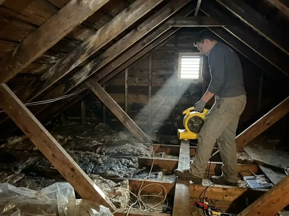attic-water-damage-drying-proc-007 — frequently asked questions, Emergency Water Extraction & 24/7 Flood Response in Crownpo…